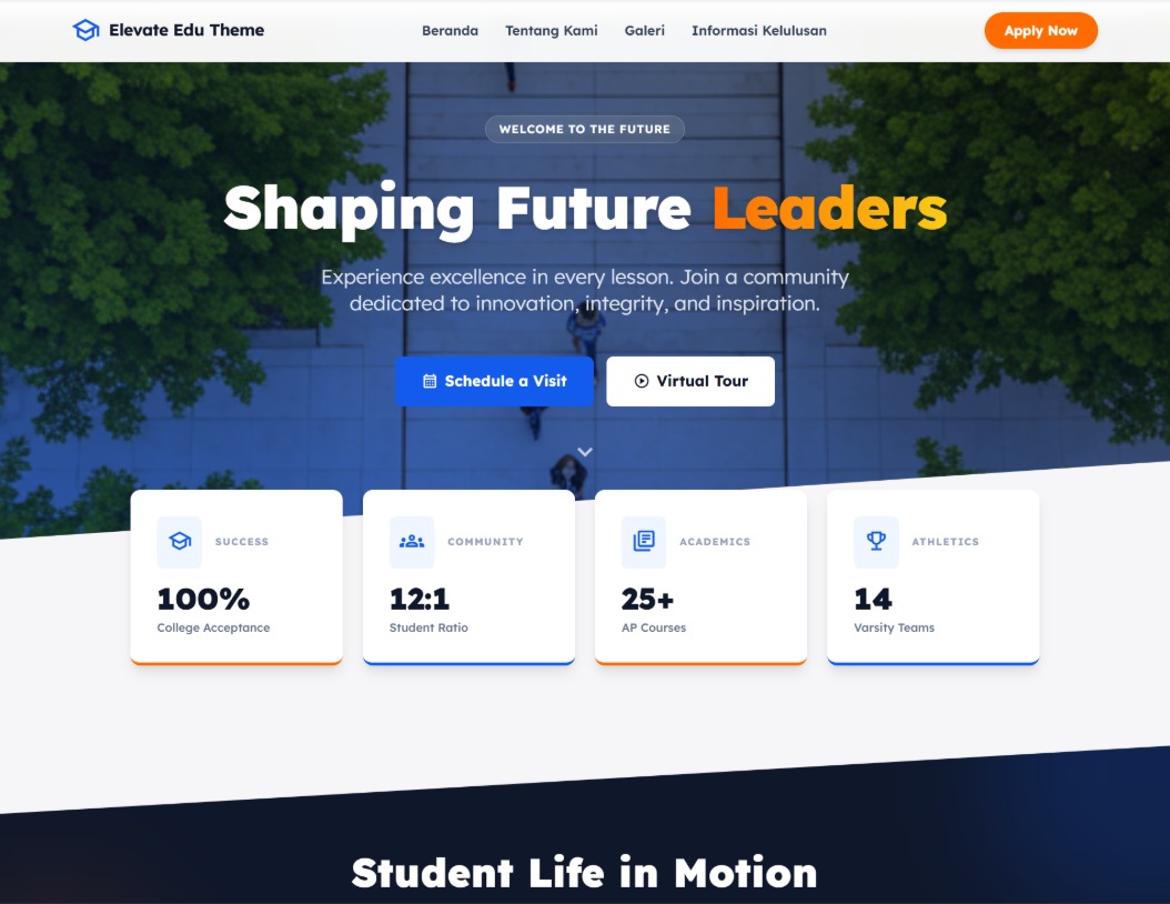 Elevate Edu Theme